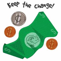 Keep The Change - 5x7 change detailed machine embroidery design for kitchen aprons