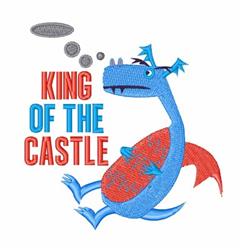 King Dragon - 5x7 monster detailed machine embroidery design perfect for kitchen aprons