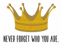 King Is King - 4x4 king detailed embroidery design for Themed Movie Night Kits