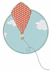 sky beginner-friendly machine embroidery - Kite In Sky perfect for kitchen aprons