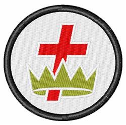Knights Templar - 4x4 cross detailed machine embroidery design perfect for Patches