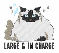 detailed kitten machine embroidery pattern - Large & In Charge for decorative pillow covers