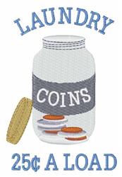 load detailed machine digital embroidery - Laundry 25c A Load perfect for Aprons