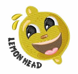 Lemon Head - 4x4 head detailed machine embroidery design perfect for Team Jerseys