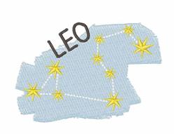 star beginner-friendly machine embroidery - Leo Constellation for kitchen tea towels