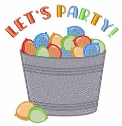 party detailed machine embroidery - Lets Party perfect for Kids Clothing