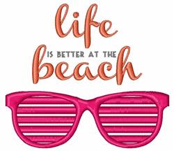 sunflower detailed machine embroidery - Life At Beach perfect for reusable tote bags