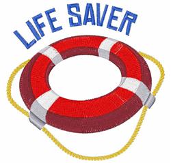 Life Saver - 4x4 saver detailed machine embroidery design for decorative pillow covers