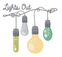 strand detailed machine embroidery - Lights Out Strand perfect for kitchen tea towels