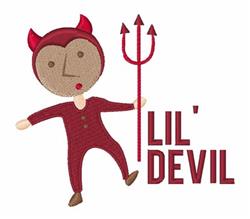 devil beginner-friendly machine embroidery - Lil Devil for decorative pillow covers