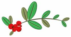 Lingonberries - 5x7 lingonberrie beginner-friendly embroidery design for kitchen tea towels