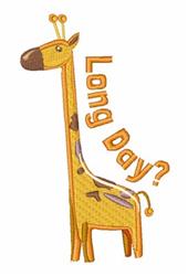 beginner-friendly day machine embroidery pattern - Long Day for decorative pillow covers