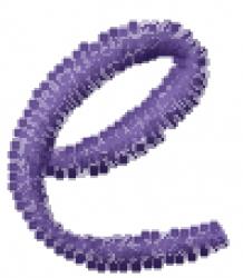lowercase quick stitch machine embroidery - Love Curls Lowercase E for reusable tote bags