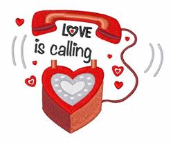 heart detailed machine embroidery - Love Is Calling perfect for cute baby onesies