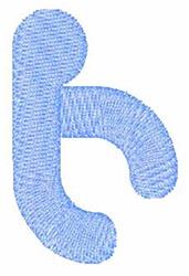 quick stitch case machine embroidery pattern - Lower Case H for kitchen tea towels