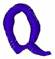 case quick stitch machine embroidery - Lower Case q for decorative pillow covers