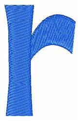 quick stitch case machine embroidery pattern - Lower Case r for decorative pillow covers