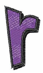 Lower Case r - 4x4 case quick stitch machine embroidery design perfect for Hats