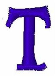 case quick stitch machine embroidery - Lower Case t perfect for patchwork quilt blocks