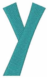 case quick stitch machine embroidery - Lower Case y for decorative pillow covers
