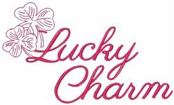 leaf beginner-friendly machine embroidery - Lucky Charm for patchwork quilt blocks