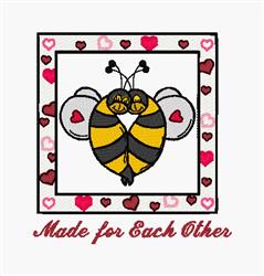 heart detailed machine embroidery - Made For Each Other for patchwork quilt blocks