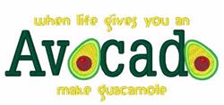 detailed guacamole machine embroidery pattern - Make Guacamole for reusable tote bags