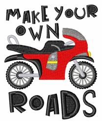 detailed road machine embroidery pattern - Make Your Own Roads for decorative pillow covers