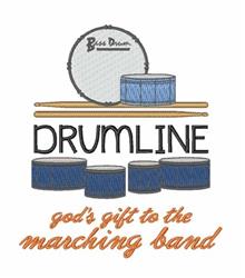 band detailed machine digital embroidery - Marching Band perfect for reusable tote bags