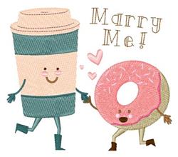 detailed marry machine embroidery pattern - Marry Me perfect for Party Invitations