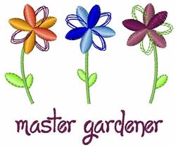 beginner-friendly leaf machine embroidery pattern - Master Gardener for patchwork quilt blocks