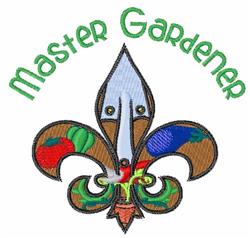 leaf detailed machine digital embroidery - Master Gardener perfect for kitchen aprons