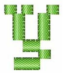 quick stitch case machine embroidery pattern - Matrix Lower Case y for reusable tote bags