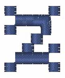case quick stitch machine embroidery - Matrix Upper Case Z for decorative pillow covers