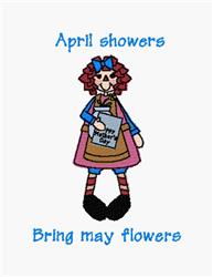 detailed flower machine embroidery pattern - May Flowers perfect for reusable tote bags