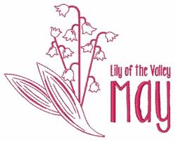May Lily - 4x4 leaf redwork machine embroidery design for decorative pillow covers