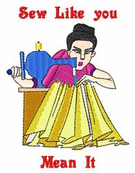 Mean It - 5x7 mean detailed machine embroidery design perfect for Sewing Room Decor