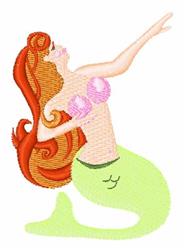 beginner-friendly mermaid machine embroidery pattern - Mermaid for patchwork quilt blocks