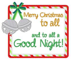 detailed christmas christma machine embroidery pattern - Merry Christmas for reusable tote bags