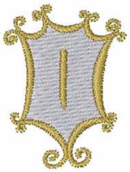 Mirror Monogram I - 4x4 monogram quick stitch embroidery design for kitchen aprons