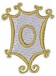 Mirror Monogram O - 4x4 monogram quick stitch embroidery design for patchwork quilt blocks