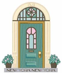 door detailed machine digital embroidery - Modern Front Door perfect for signage