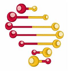 beginner-friendly attraction machine embroidery pattern - Molecular Attraction for patchwork quilt blocks