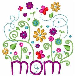 beginner-friendly leaf machine embroidery pattern - Mom perfect for reusable tote bags