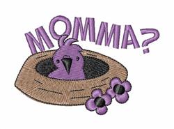 Momma Bird - 4x4 bird beginner-friendly machine embroidery design for cute baby onesies