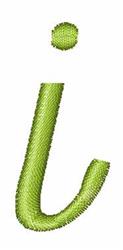 quick stitch curl machine embroidery pattern - Monogram Curl i for kitchen tea towels