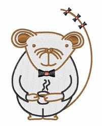 teacup beginner-friendly machine embroidery - Mr. Mouse Teacup for decorative pillow covers