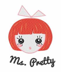 detailed ms. machine embroidery pattern - Ms. Pretty perfect for cute baby onesies