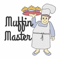baker detailed machine embroidery - Muffin Master Baker perfect for reusable tote bags