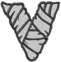 beginner-friendly halloween monster machine embroidery pattern - Mummy V for decorative pillow covers